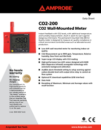 Thumbnail of document Data Sheet - CO2-200 Wall-Mounted CO2 Meter